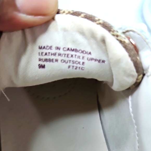Michael Kors Billie Trainers Pink, Bronze, Cream Sneakers Soft Leather Size 9 - Picture 5 of 7